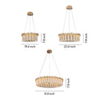 Gold Crystal Chandelier - French Minimalist Ceiling Light