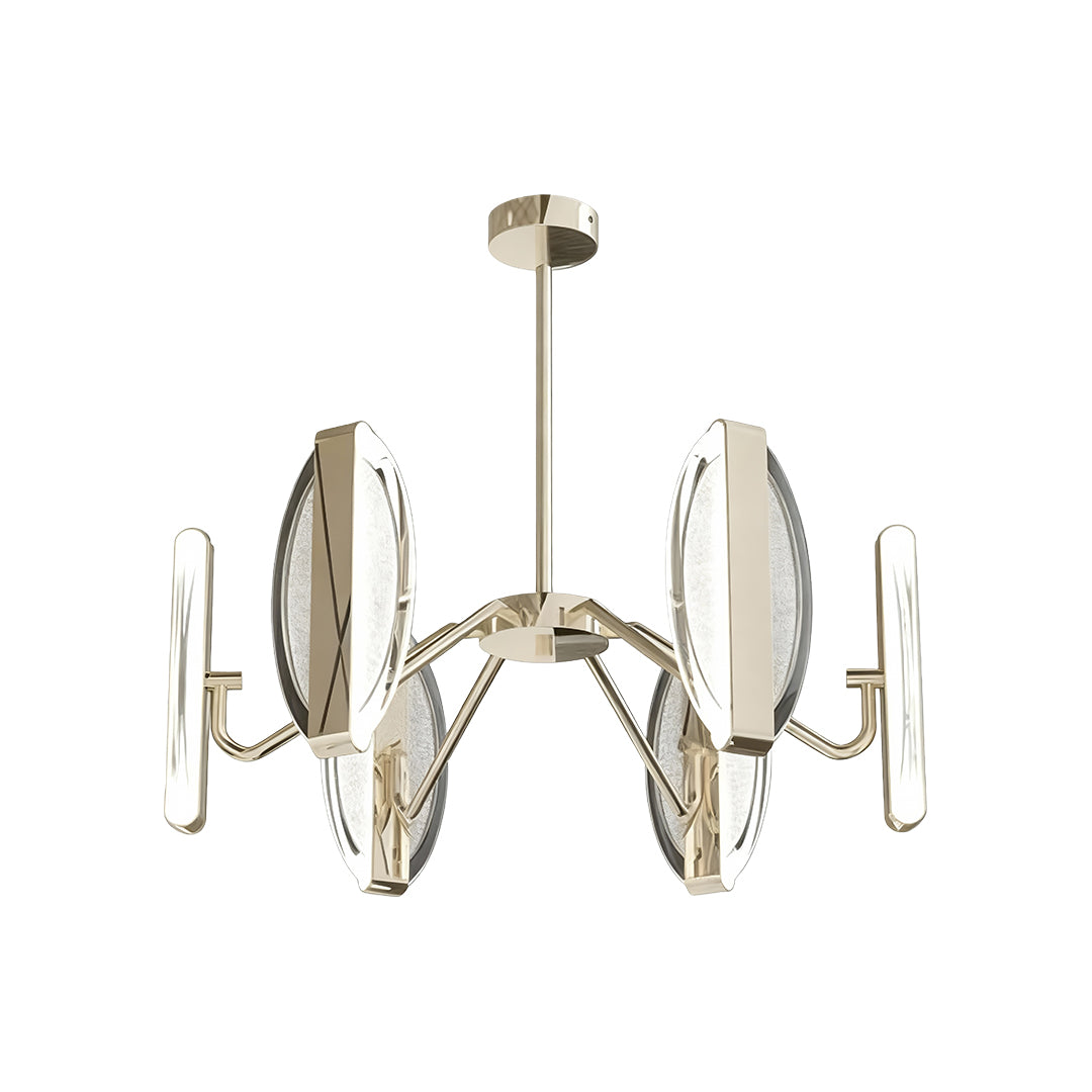 Gold Minimalist Acrylic Chandelier Ceiling Light
