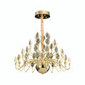 Luxury Gold LED Crystal Chandelier Ceiling Light