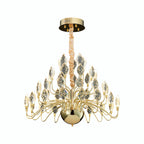 Luxury Gold LED Crystal Chandelier Ceiling Light