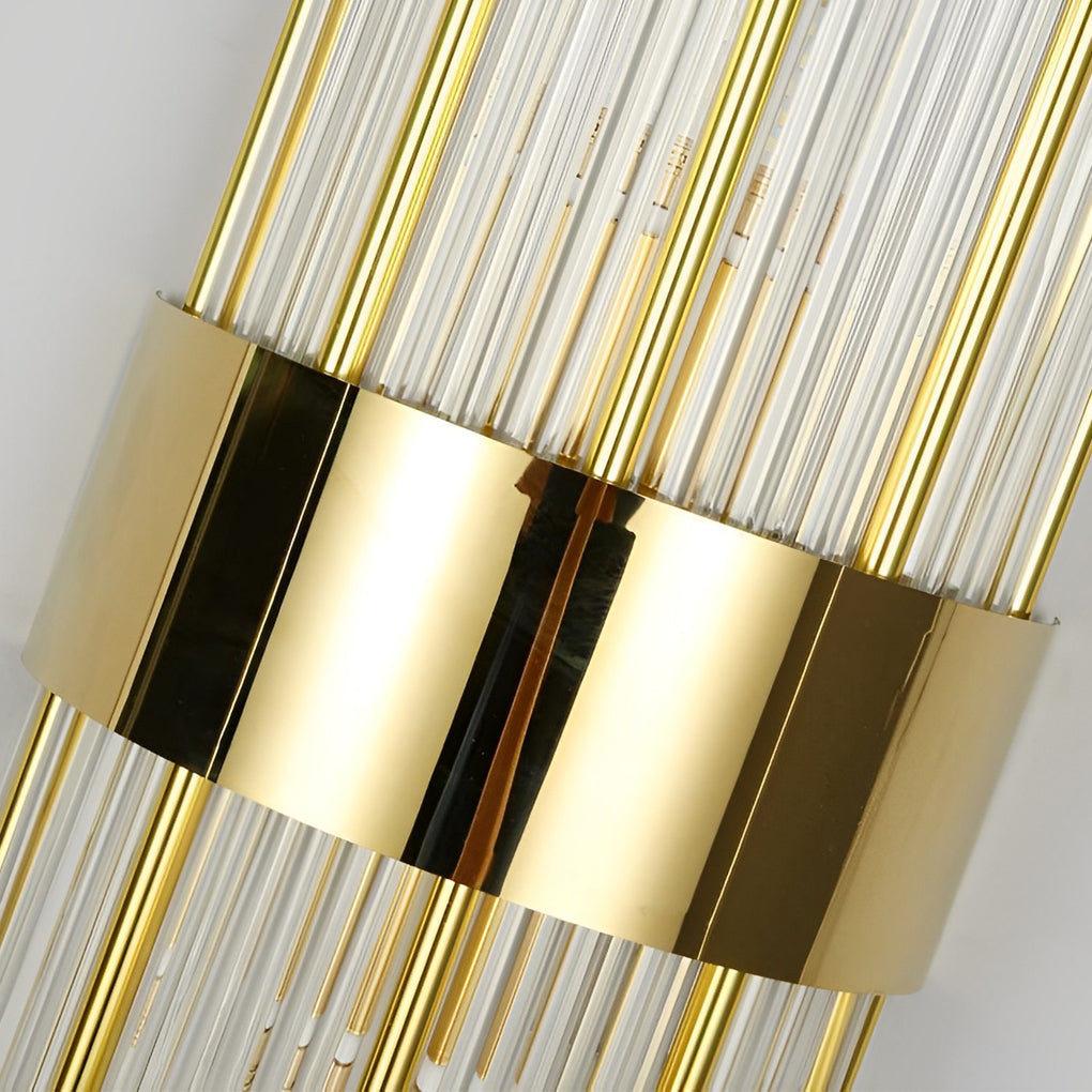 Luxury Gold and Crystal LED Wall Sconces