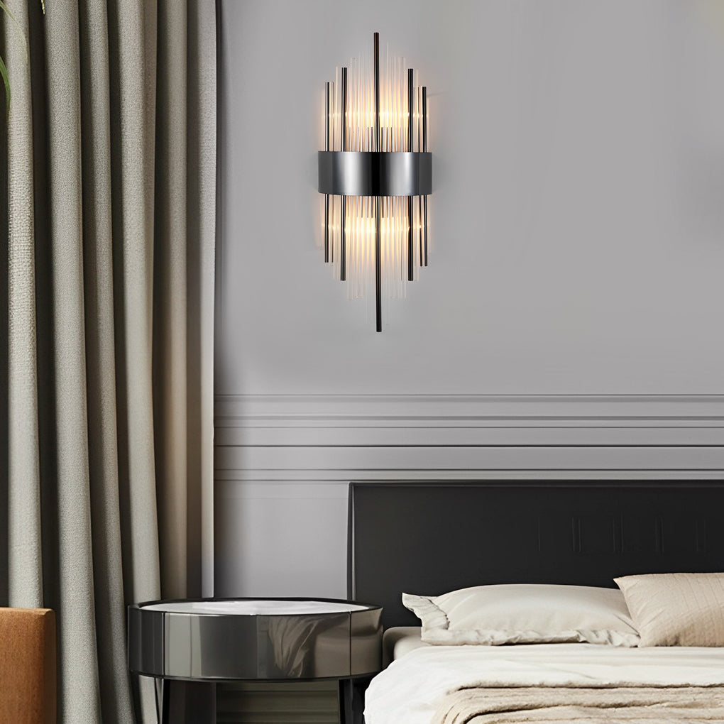 Luxury Gold and Crystal LED Wall Sconces