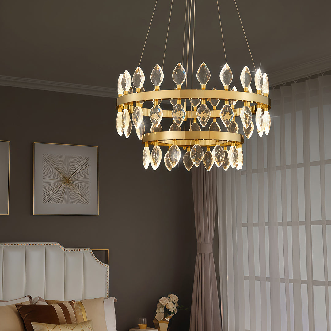 Italian Luxury Crystal Chandelier Ceiling Light