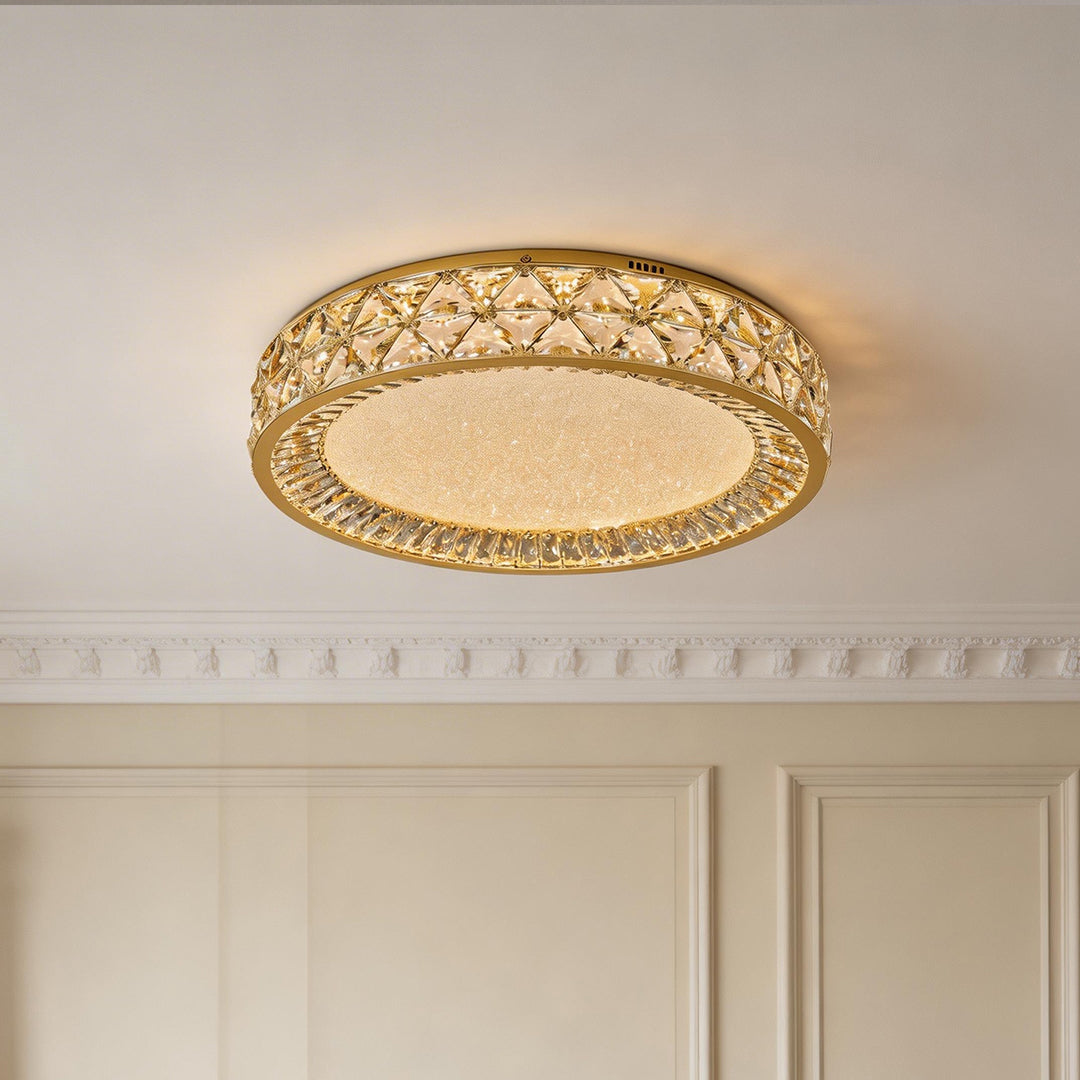 Luxury Crystal Flush Mount Ceiling Light
