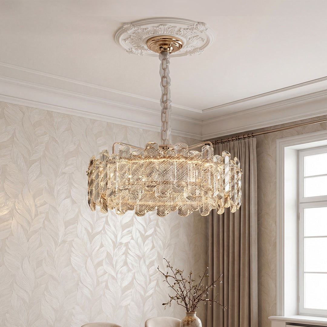 Luxury Nordic Crystal Chandelier - Carbon Steel Ceiling Light