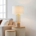 Nordic Style Geometric Metal Cage LED Table Lamp - Eye-Care Design