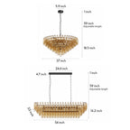 Luxury Multi-Head Glass Pendant Chandelier for Elegant Ceilings