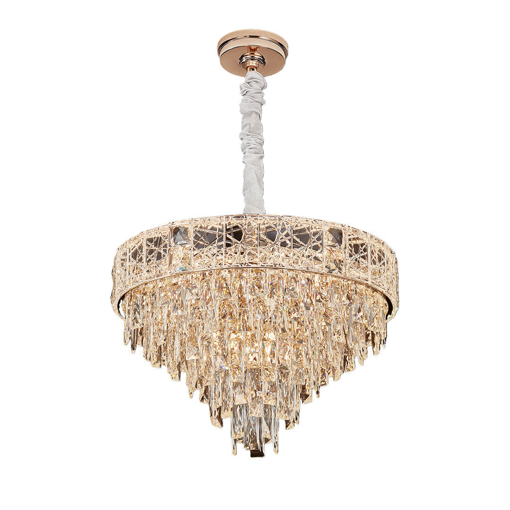 Luxury European Style Large Chandelier with Crystals - Elegant Ceiling Light
