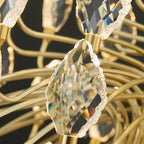 Luxury Gold LED Crystal Chandelier Ceiling Light