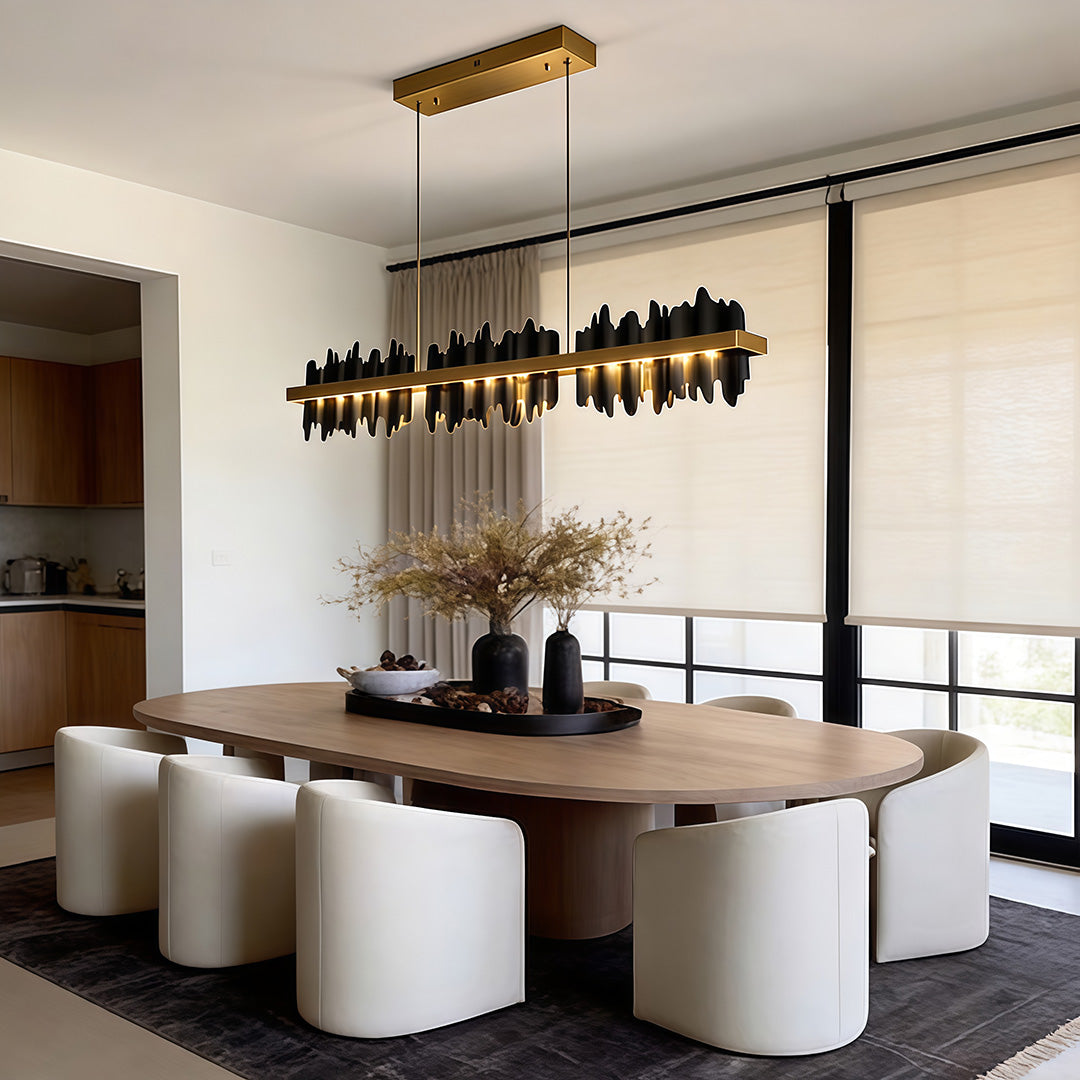 Modern Gold Mountain-Shaped LED Pendant Light