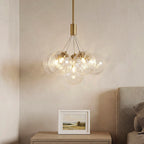 Minimalist Copper Bubble Chandelier - Modern Ceiling Light