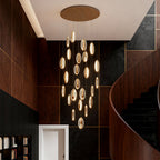 Luxury Gold Möbius Modern Chandelier - Elegant Ceiling Light