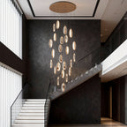 Luxury Gold Möbius Modern Chandelier - Elegant Ceiling Light