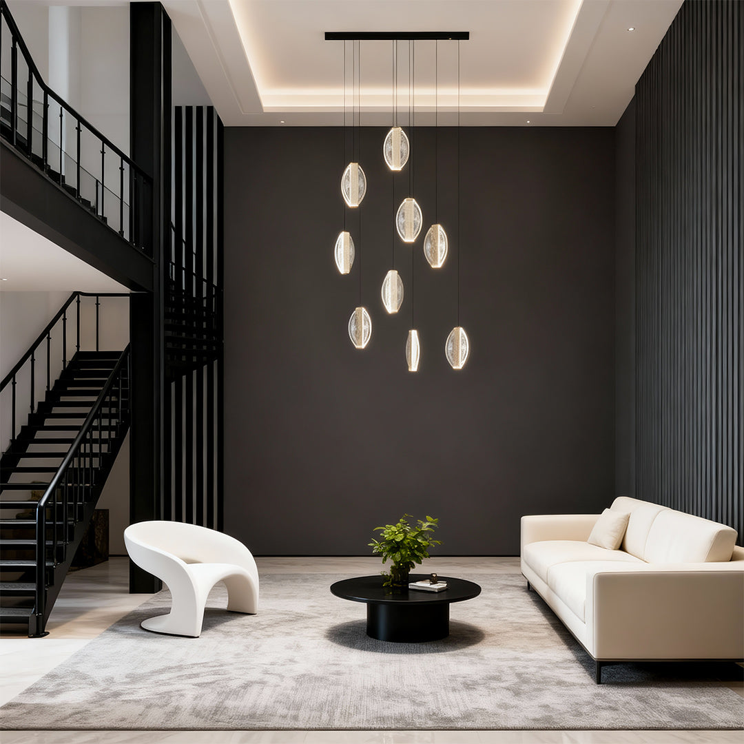 Luxury Gold Möbius Modern Chandelier - Elegant Ceiling Light