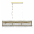 Luxury Iron Chandelier with Glass Lamp Shade - Elegant Ceiling Light