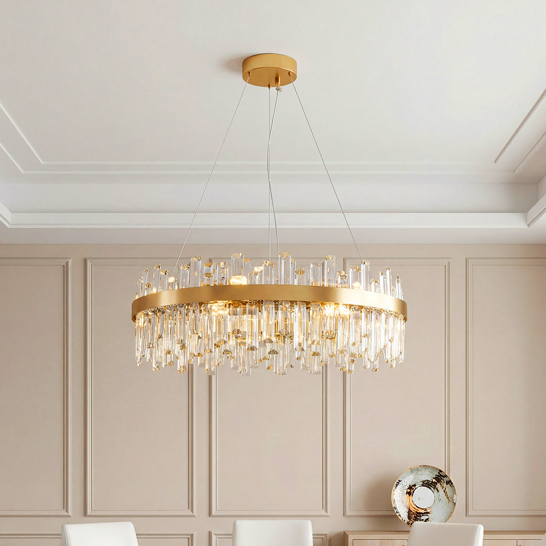 Nordic Crystal Chandelier - Elegant Ceiling Light