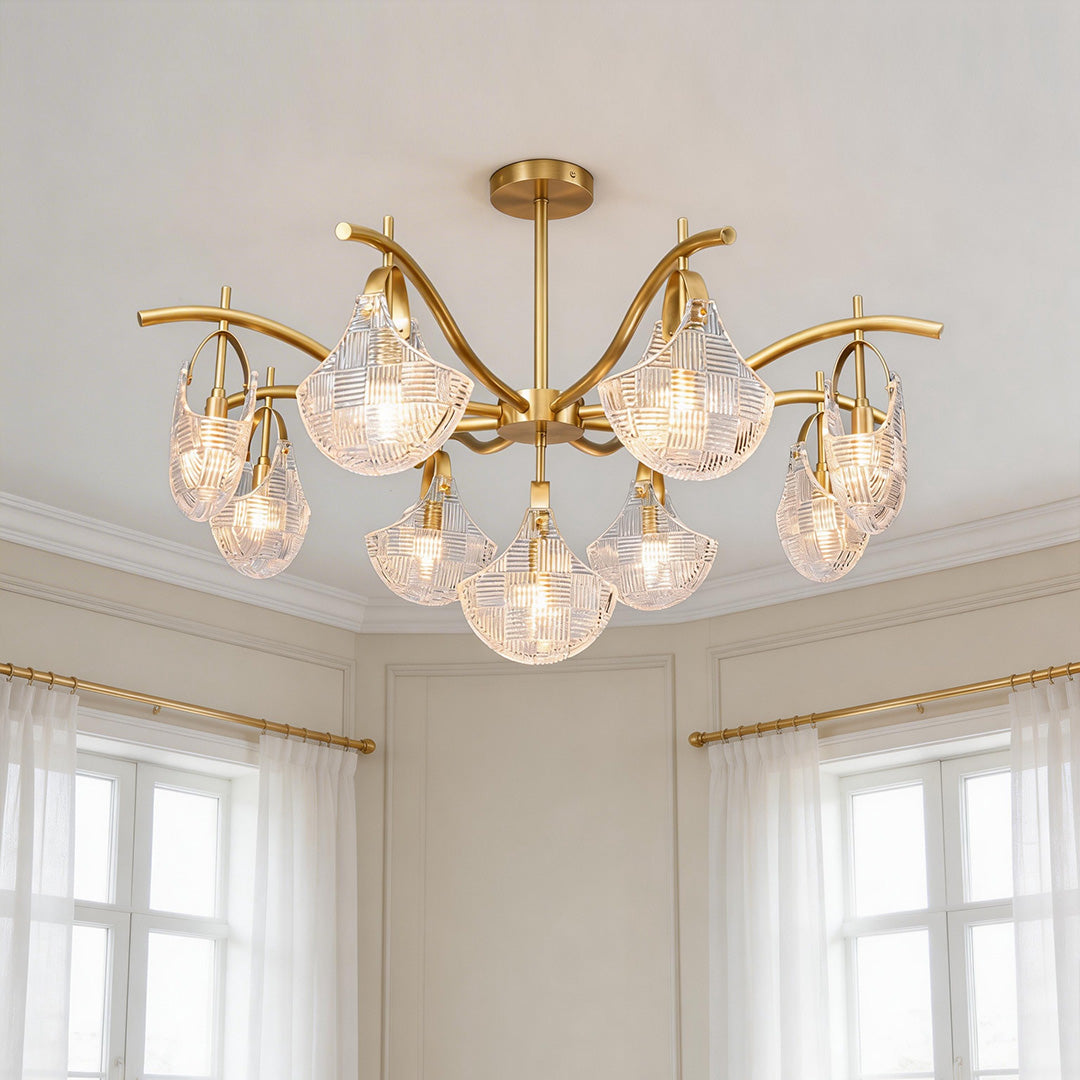 Modern Luxury Shell Chandelier Ceiling Light