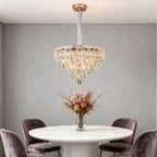 Luxury European Style Large Chandelier with Crystals - Elegant Ceiling Light