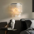Modern Coastal LED Capiz Shell Wall Sconces