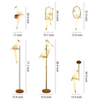 Modern Gold Accent Origami Crane Wall Light