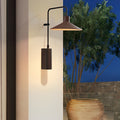 Modern Gooseneck Wall Lamp - Long Arm Outdoor Metal Light
