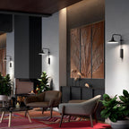 Modern Gooseneck Wall Lamp - Long Arm Outdoor Metal Light