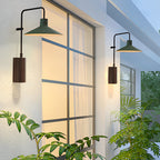 Modern Gooseneck Wall Lamp - Long Arm Outdoor Metal Light