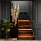 Artistic Crystal Stairway Chandelier Ceiling Light