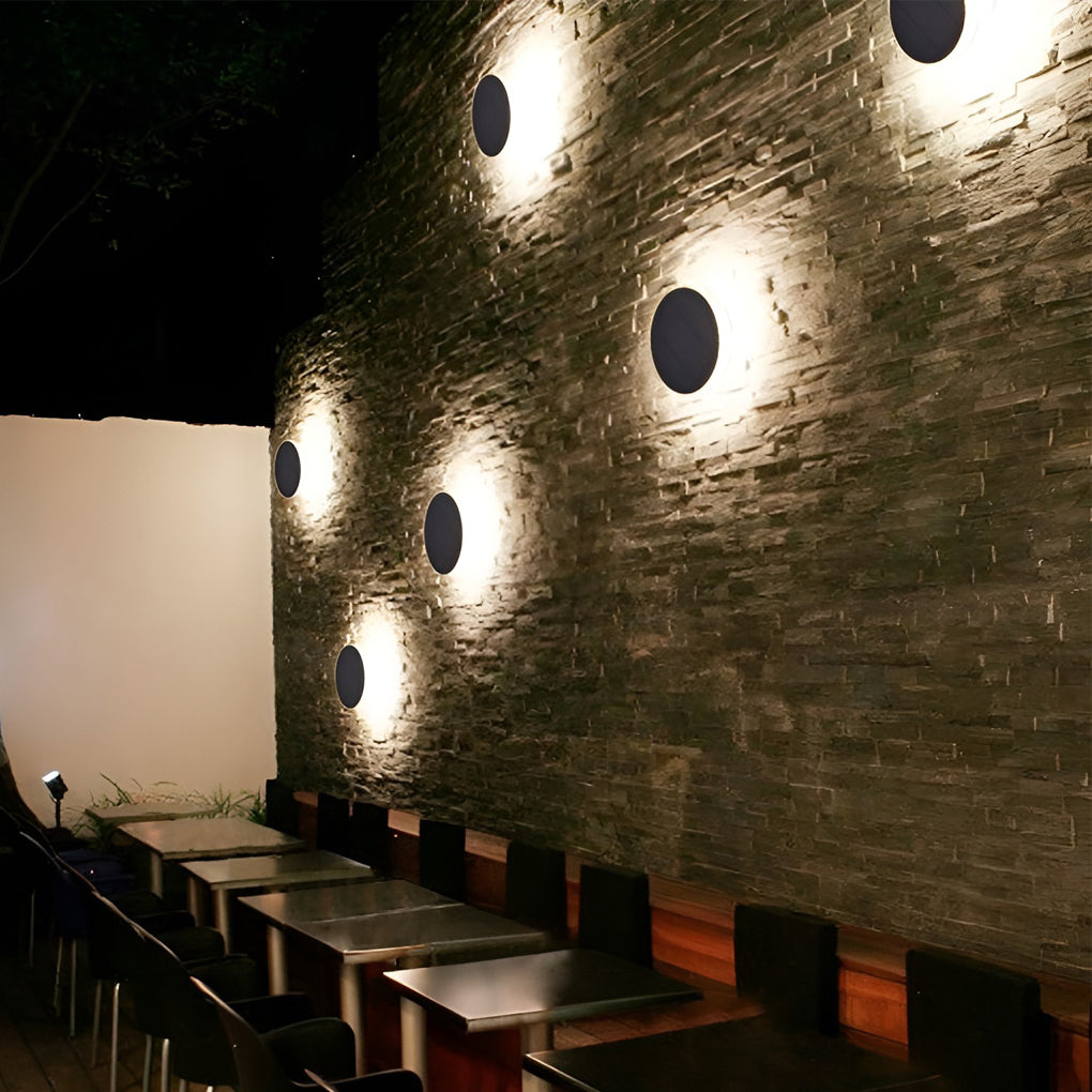 Elegant LED Disc Solar Ground Lights for Landscape Decor