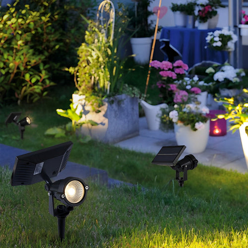 Adjustable Waterproof Solar LED RGB Tree Spotlight with Ground Spike