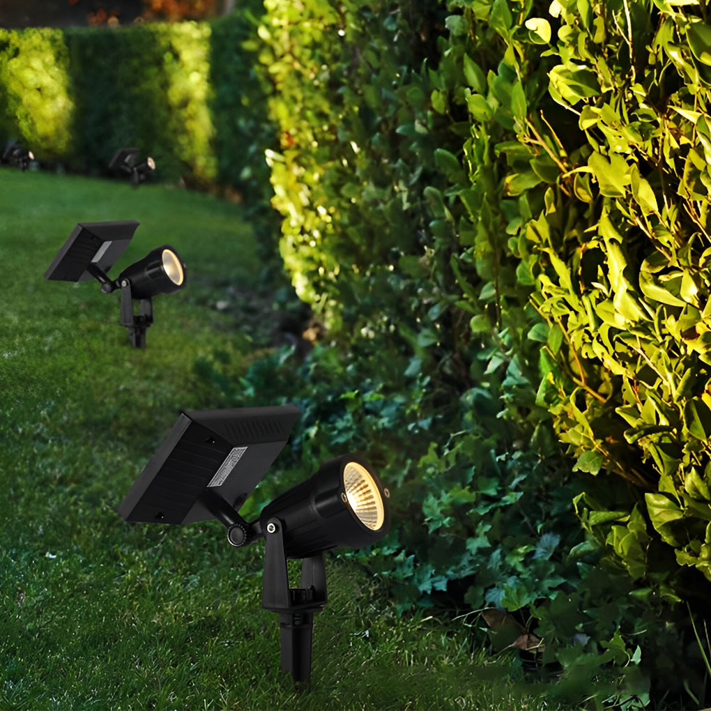 Adjustable Waterproof Solar LED RGB Tree Spotlight with Ground Spike