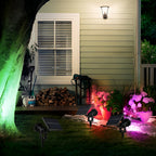 Adjustable Waterproof Solar LED RGB Tree Spotlight with Ground Spike