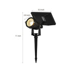 Adjustable Waterproof Solar LED RGB Tree Spotlight with Ground Spike