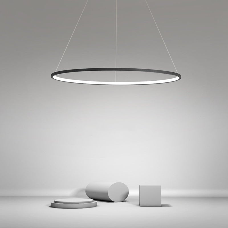 Modern Circle Linear Chandelier Ceiling Light