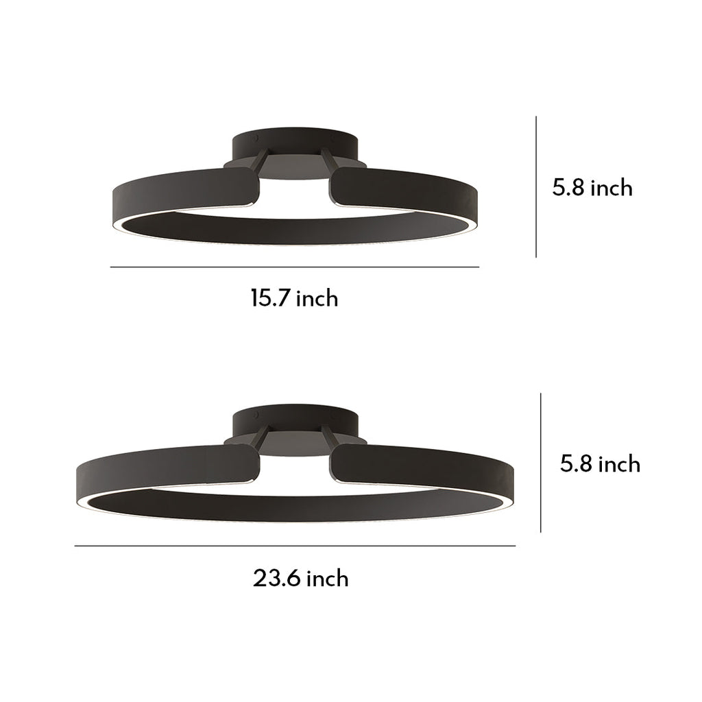 Minimalist Halo Flush Mount Ceiling Light
