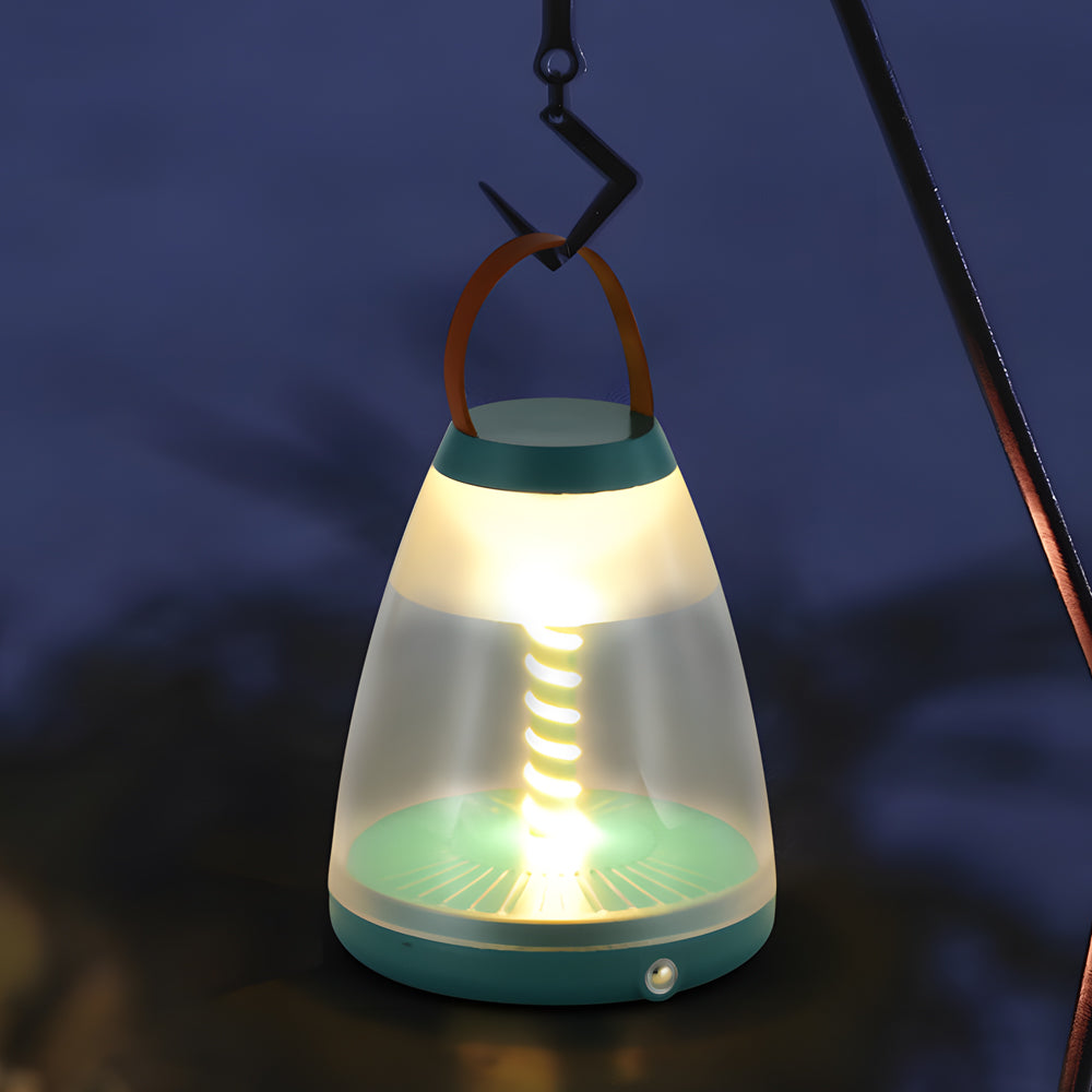 Premium Portable Battery-Powered Outdoor Spiral LED Table Lamp