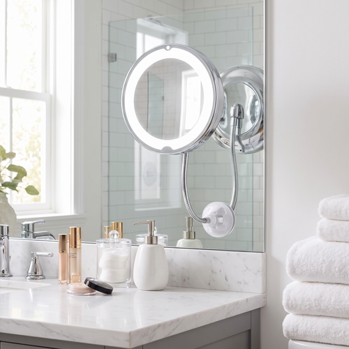GlowView 10X LED Magnifying Mirror