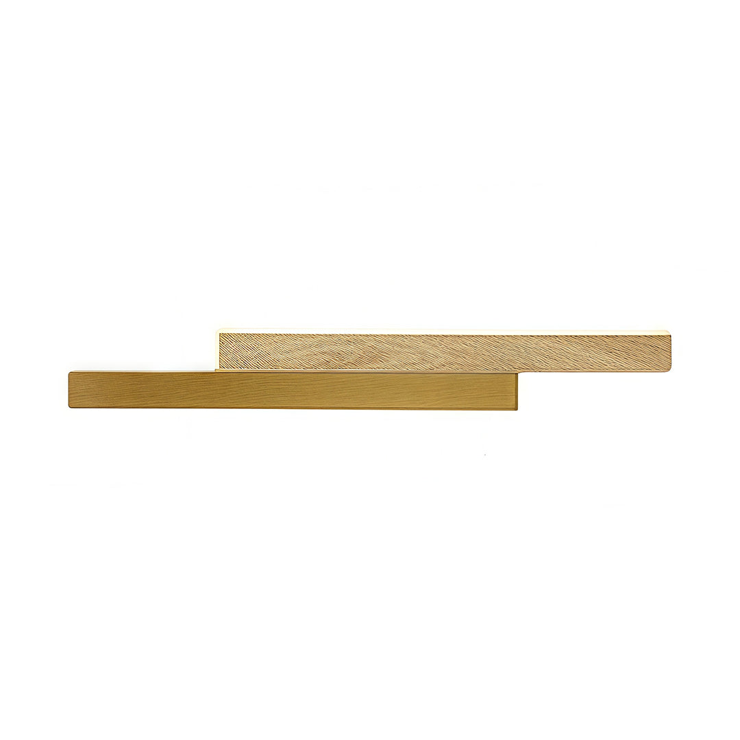 Nordic Minimalist Gold Iron Linear LED Wall Lamp with White Acrylic Shade