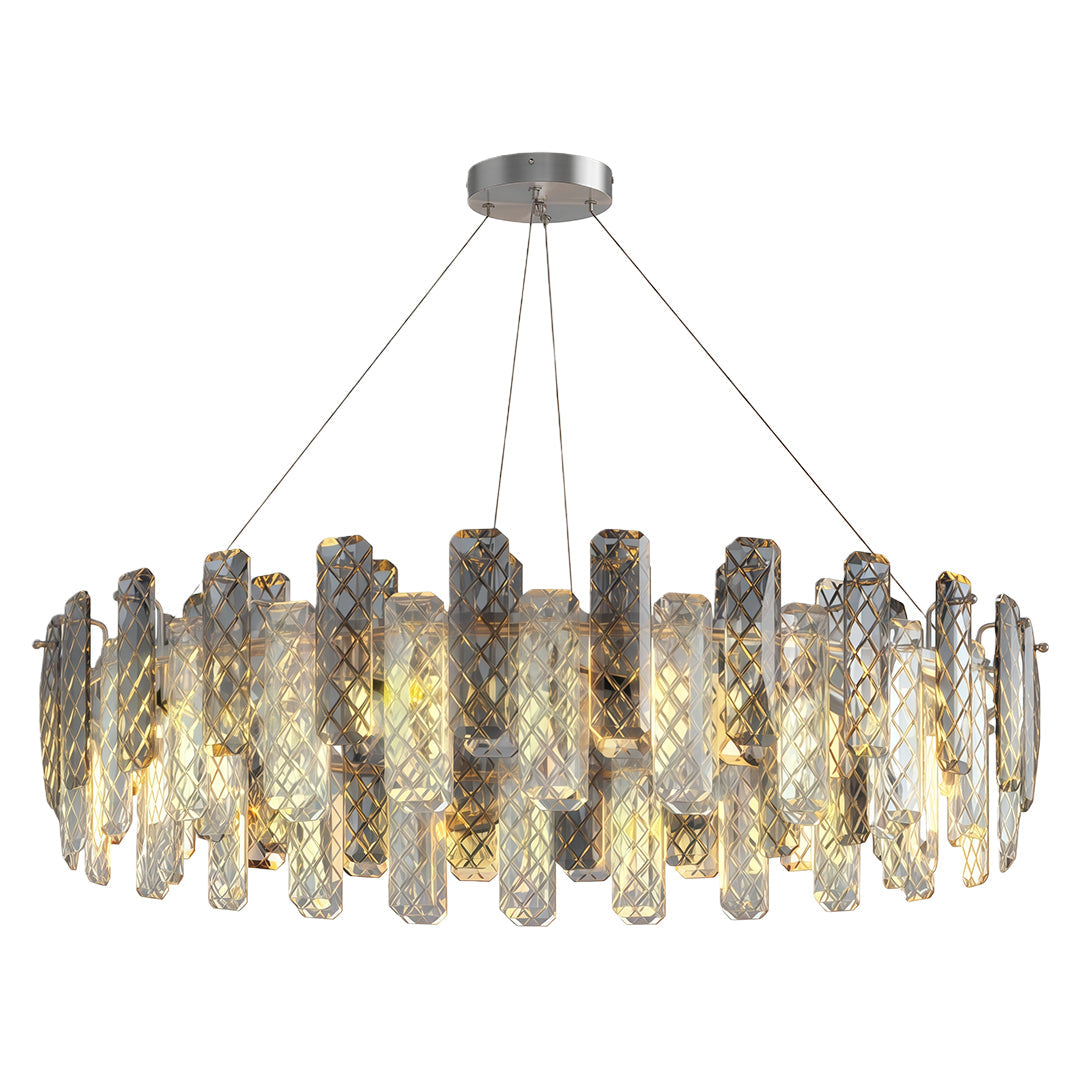 Modern Crystal Ceiling Light with Eye Protection