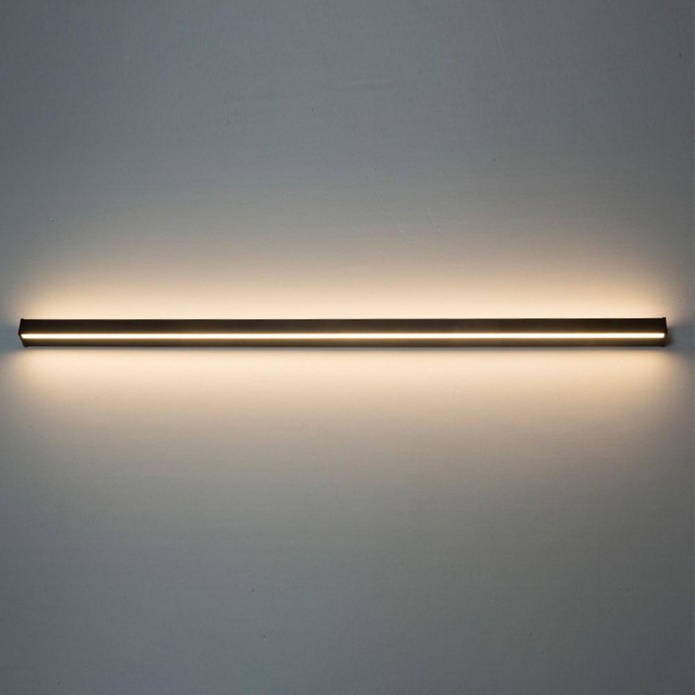 Minimalist Black LED Linear Outdoor Wall Sconce