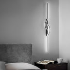 Contemporary Black Aluminum Linear Wall Sconce