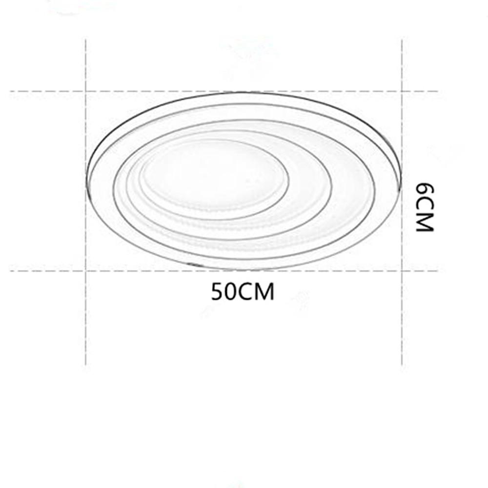 Premium LED Nordic Flush Mount Ceiling Light - 4 Graduated Circles