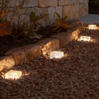 Modern Solar Outdoor Ice Cube Step Lights