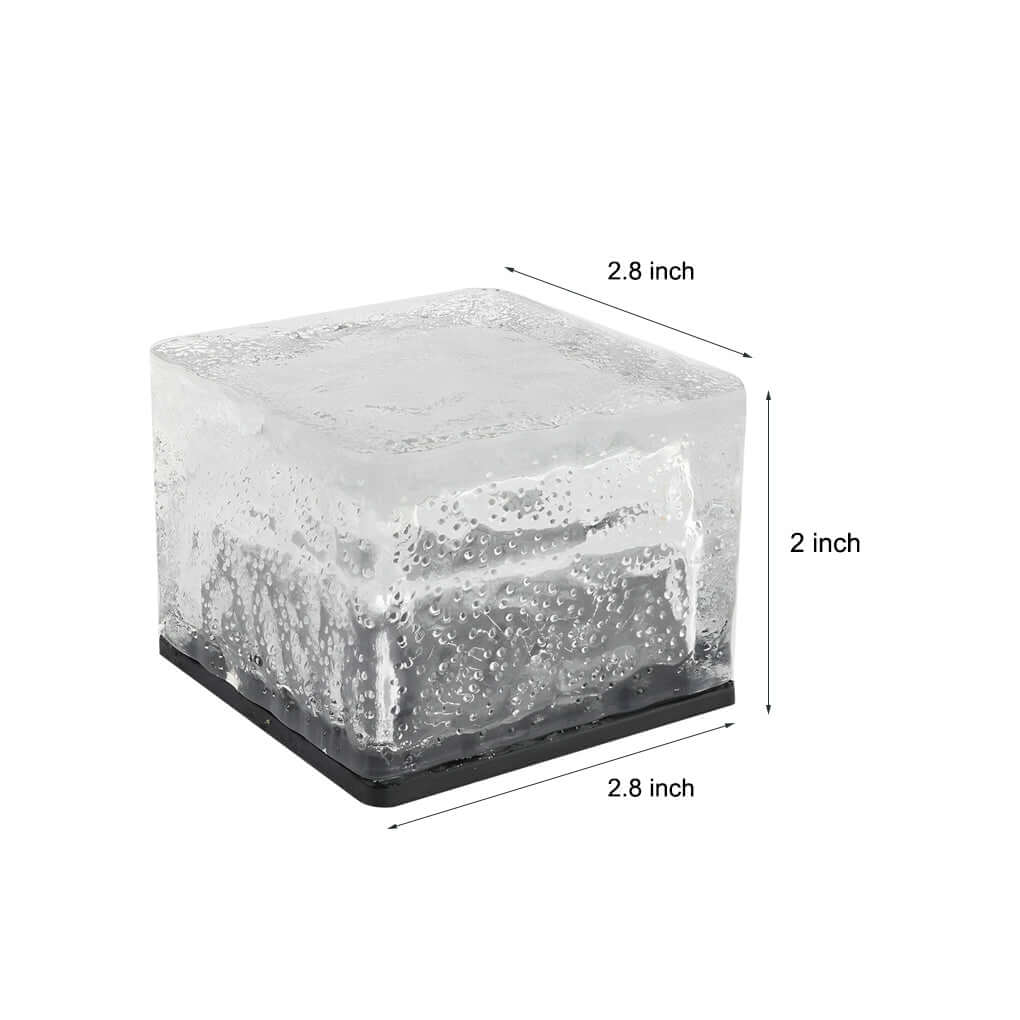 Modern Solar Outdoor Ice Cube Step Lights