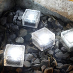 Modern Solar Outdoor Ice Cube Step Lights