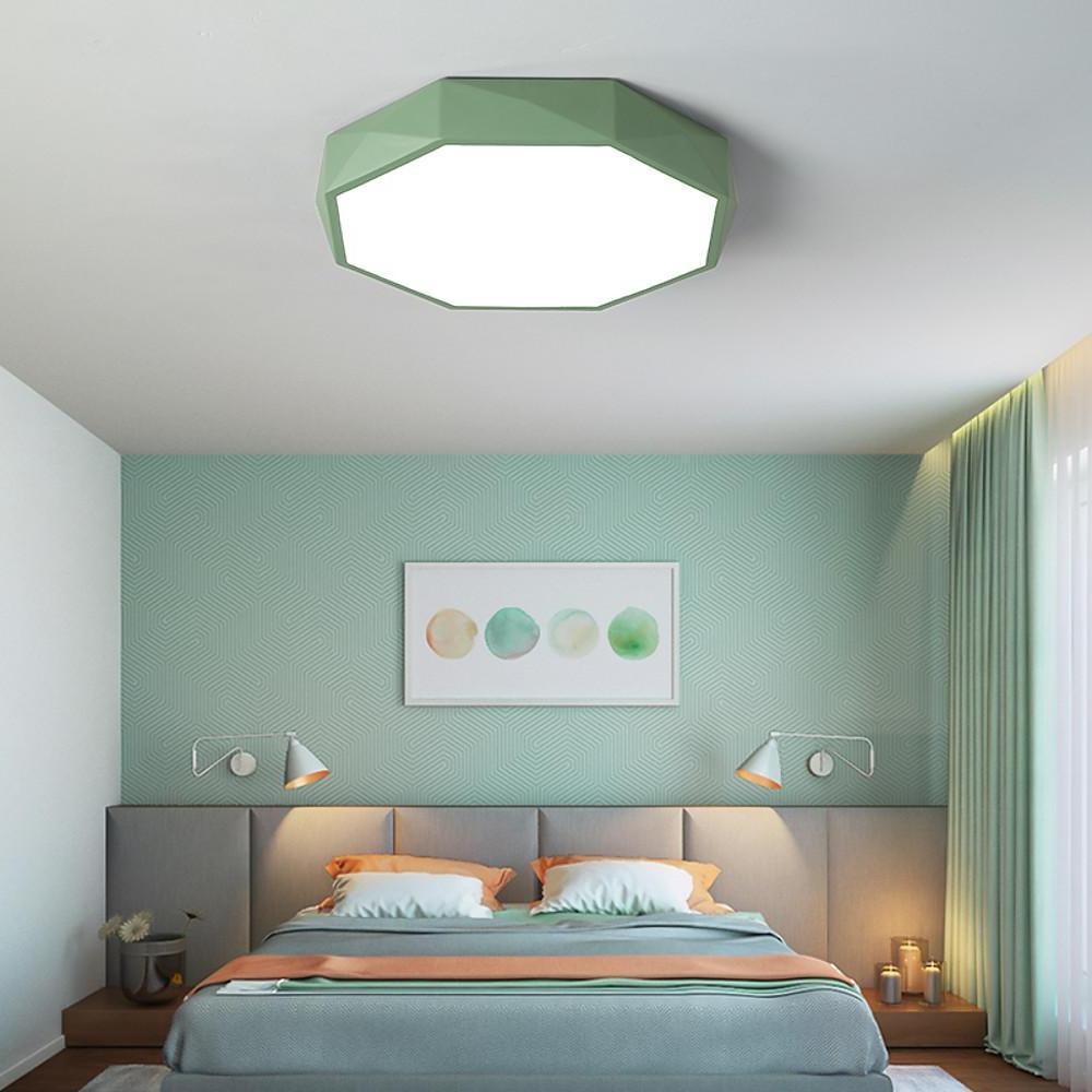 Octagonal LED Flush Mount Ceiling Light for Kids' Bedrooms