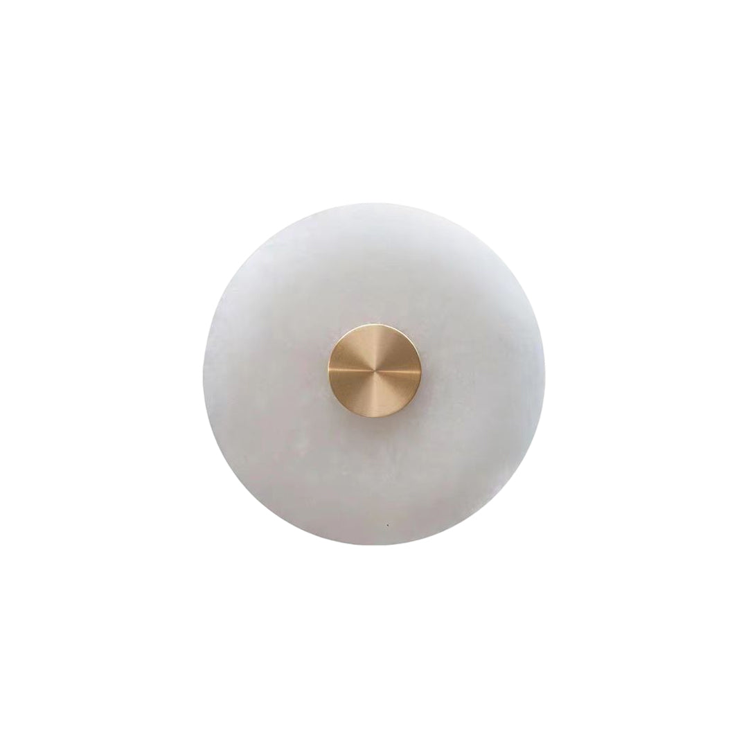 Nordic Luxury Round Natural Marble Wall Light