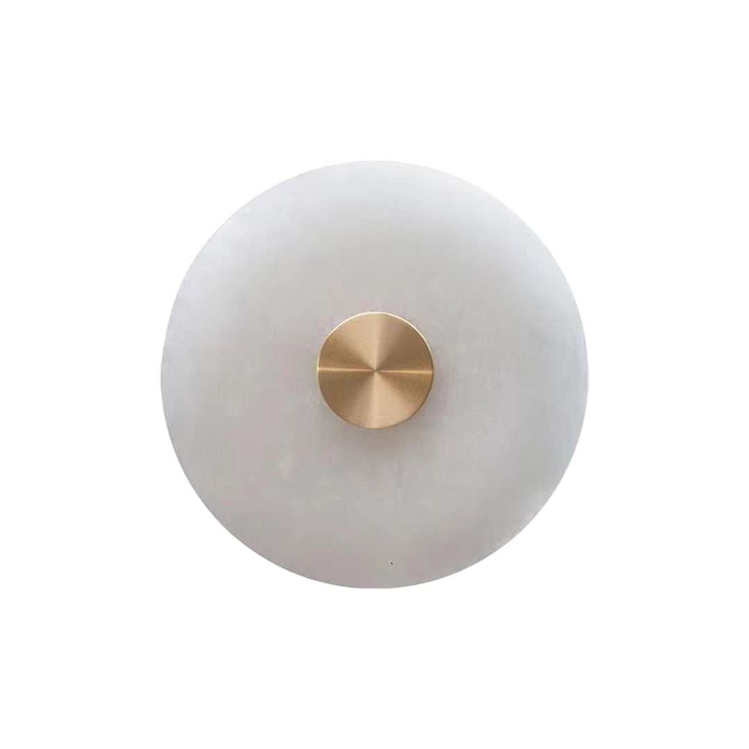 Nordic Luxury Round Natural Marble Wall Light