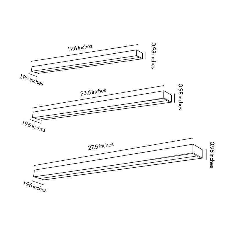 Rectangular LED Wall Washer Light for Bathroom Vanity