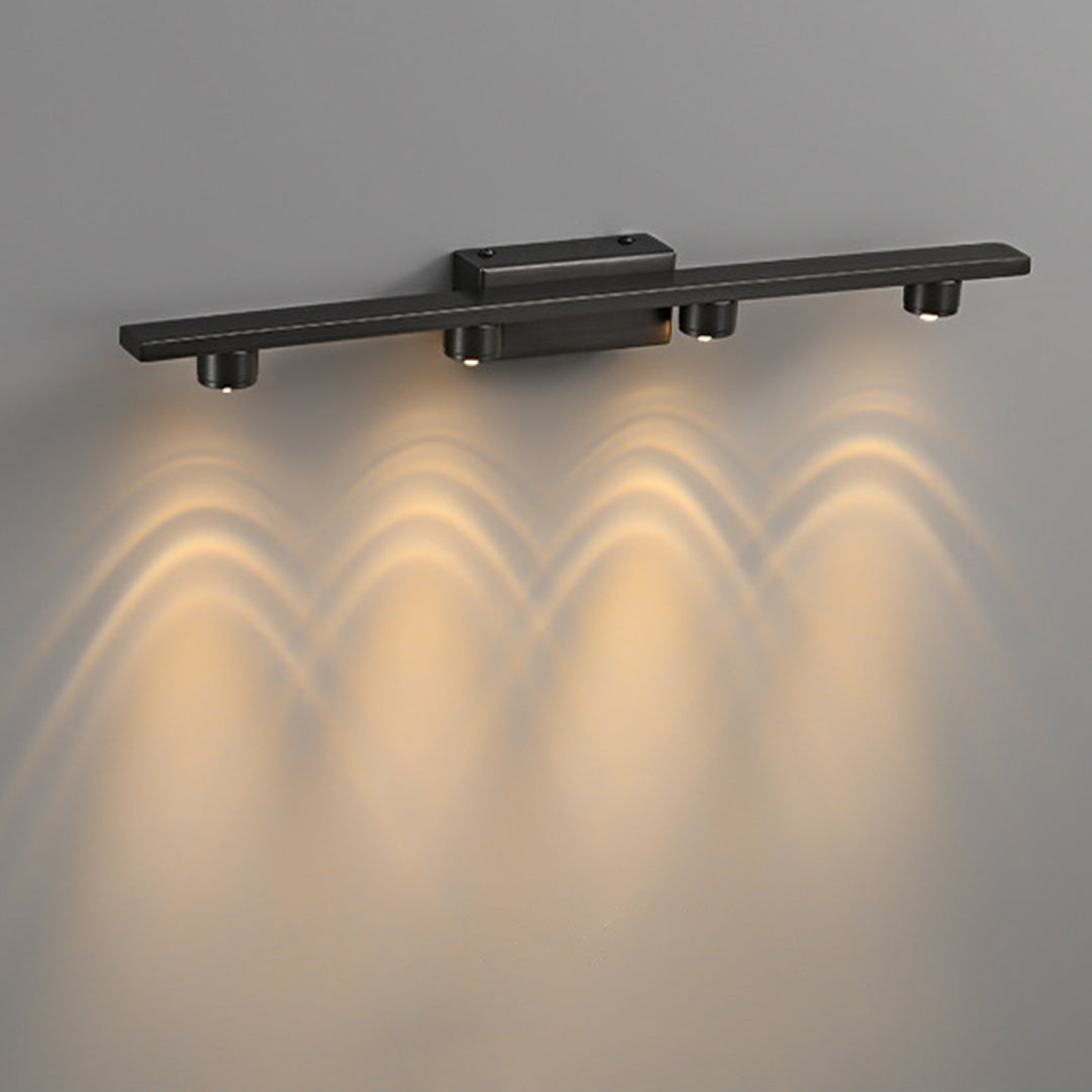 Minimalist Black LED Vanity Lights for Bathroom Mirror Cabinet